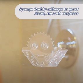 img 1 attached to Scrub Daddy Sponge Holder - Ultimate Sink Organizer for Kitchen and Bathroom - Self Draining, Easy to Clean Dishwasher Safe - 2 pack