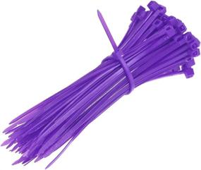 img 1 attached to Uxcell Nylon Self Locking Purple 100Pcs