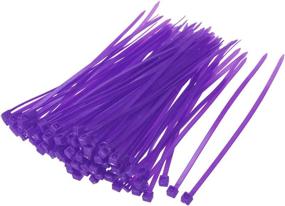 img 4 attached to Uxcell Nylon Self Locking Purple 100Pcs