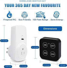 img 1 attached to Make Waste Disposal A Breeze With Garbage Disposal Wireless Switch Kit And Portable Timer Remote