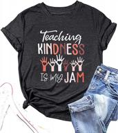 научите доброте с женской футболкой myhalf - забавный топ «be kind» для учителей - повседневная футболка с коротким рукавом для лучшего seo логотип
