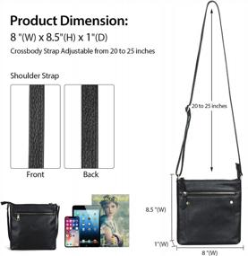 img 1 attached to Women'S Envelope Crossbody Bags: Small Befen Leather Wristlet Clutch Wallet Purses With Stylish Design