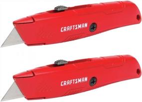 img 1 attached to Pack Of 2 CRAFTSMAN Retractable Blade Utility Knives (CMHT10382) For Precision Cutting And Safety