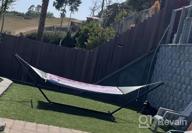 img 1 attached to Relax In Style With Sorbus 2-Person Premium Cotton Hammock With Stand And Pillow - Heavy Duty Portable Hammock For Garden, Patio, And Outdoor Adventures review by Kyle Salinas