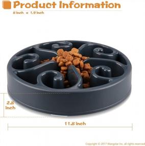 img 2 attached to Wangstar Slow Pet Bowl: The Perfect Solution For Slow Feeding And Bloat Prevention For Dogs And Cats