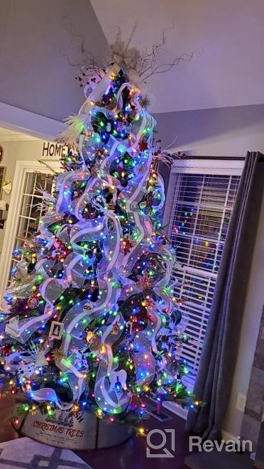 img 1 attached to Add Elegance To Your Christmas Tree With Hallops Galvanized Tree Collar - Adjustable Metal Skirt For Large To Small Trees, Festive Christmas Decor review by Richard Basque