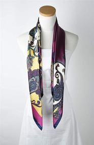 img 1 attached to Scarves Headscarf Sleeping Paisley Pattern Women's Accessories - Scarves & Wraps