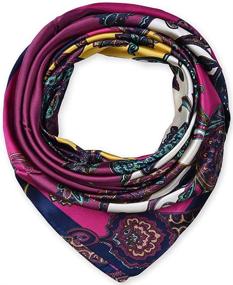 img 4 attached to Scarves Headscarf Sleeping Paisley Pattern Women's Accessories - Scarves & Wraps