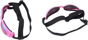 img 2 attached to 🐶✨ NACOCO Pet Glasses: Stylish Dog Sunglasses for Golden Retrievers and Samoyeds in Pink