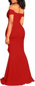 img 1 attached to YMDUCH Womens Shoulder Formal Evening Women's Clothing : Dresses