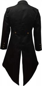 img 3 attached to Crubelon Men‘S Steampunk Vintage Jacket Gothic Victorian Frock Coat Uniform
