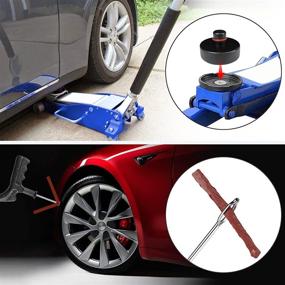 img 2 attached to Efficiently Lift Your Tesla Model Y/3/S/X with SUMK Jack Pad Pucks and Storage Case - An Essential Tool for Tesla Vehicle Owners