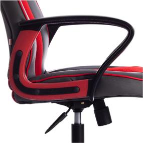 img 3 attached to Компьютерное кресло TetChair RACER new игровое, обивка: искусственная кожа/текстиль, цвет: металлик/красный