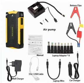 img 1 attached to Universal starting charger (with compressor). jump starter Power Bank 69800 mAh poverbank for cars