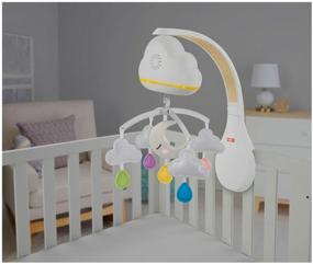 img 3 attached to Fisher-Price E-Mobile GRP99 Soothing Clouds, White