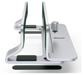 img 3 attached to Ugreen Laptop Stand Vertical for One Device up to 15.6, Metal, Silver (20471)