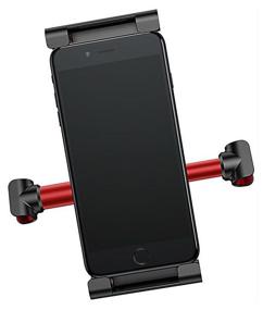 img 3 attached to 🚗 Baseus Back Seat Car Mount Holder: Secure and Stylish Red Mounting Solution