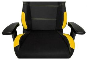 img 3 attached to Computer chair AKRACING AK-K7012 gaming, upholstery: textile, color: black yellow