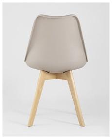 img 3 attached to 🪑 STOOL GROUP Frankfurt Chair Set - 4 Pcs. Beige Plastic/Artificial Leather