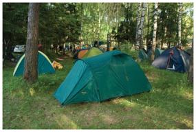 img 3 attached to Triple trekking tent Canadian Camper KARIBU 3, royal