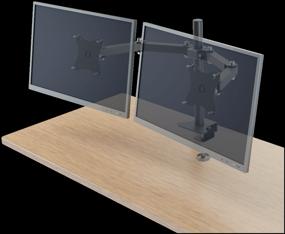 img 3 attached to Arm for two monitors on the table tilt-swivel with a diagonal of 15 "-32" Remo K-502, black