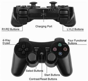 img 1 attached to Ultimate Gaming Experience: PS3 Wireless Joystick (Bluetooth) in Sleek Black