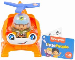 img 3 attached to Бульдозер Fisher-Price Little People с фигуркой GGT33, Вертолет