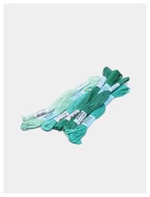 img 1 attached to Набор мулине для вышивания "Gamma" "спектр" 100% хлопок 7 x 8 м emerald