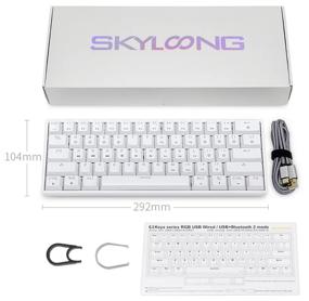 img 1 attached to Gaming keyboard SKYLOONG GK61/SK61 Gateron Red, white, Russian