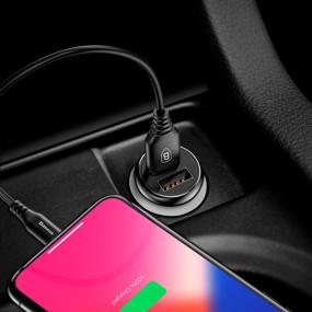 img 3 attached to Charging kit Baseus Dual-USB Car Charger 4.8A CCALL-GB01/GB09, black