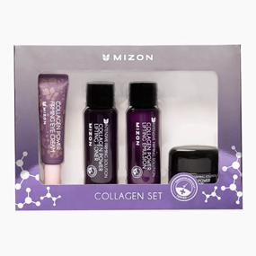 img 1 attached to MIZON Collagen miniature SET Set: Facial emulsion, Facial toner, Facial serum, Cream for 40ml/40ml/15ml/9.3ml