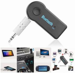 img 3 attached to 📟 Compact Universal Wireless Bluetooth Adapter with AUX/Audio Receiver - Black