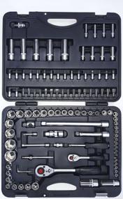img 1 attached to FORCE 41082R Automotive Tool Set, 108 pcs, black
