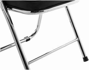 img 3 attached to Woodville Chair, metal/faux leather, black