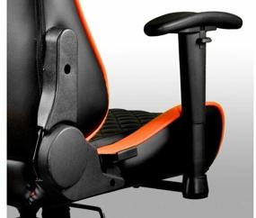 img 3 attached to Gaming chair COUGAR Armor One, on wheels, eco leather, black/orange [cu-armone]