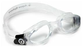 img 3 attached to Goggles for swimming Aqua Sphere Kaiman, Black/Clear Lens