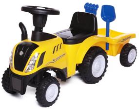 img 3 attached to Pushcar Babycare New Holland Tractor, yellow