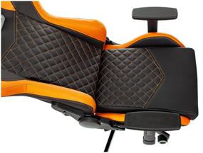 img 3 attached to Bureaucrat Knight Armor gaming chair, upholstery: imitation leather, color: black/orange