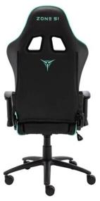 img 1 attached to Gaming chair ZONE 51 Gravity, upholstery: faux leather/textile, color: black/cyan