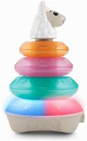 img 2 attached to 🦙 Enhanced Fisher-Price Linkimals Luminous Lama Interactive Toy, GRW43, White/Pink/Blue