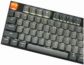 img 3 attached to 🎮 Enhance Gaming Experience with Keychron K8 White Backlight HotSwap Gateron Red Gaming Keyboard, Black-Grey