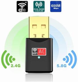 img 3 attached to 📶 High-Speed USB WiFi Adapter - KS-407 802.11ac Dual Band 2.4GHz and 5GHz (150-433Mbps)