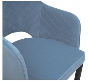 img 2 attached to Chair Woodville Vener, metal/velor, metal, color: light blue/black