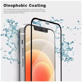 img 2 attached to Full Screen, Full Adhesive Black Protective Glass for iPhone 7/8/SE 2020/SE 2