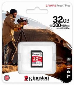 img 3 attached to 💾 Kingston Canvas React Plus 32 GB SDHC Memory Card - Class 10, V90, UHS-II U3, R/W Speeds up to 300/260 MB/s