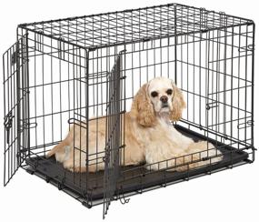 img 3 attached to Cage for dogs Midwest iCrate 1530DD 76x48x53 cm black