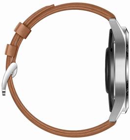 img 3 attached to HUAWEI Watch GT 2 46mm: Stylish Brown Pebble Classic Smart Watch