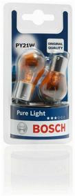 img 3 attached to Лампа автомобильная накаливания Bosch Pure Light 1987301018 PY21W 12V 21W BAU15s 2 шт.