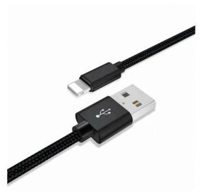 img 2 attached to USB Cable Type-C Xiaomi Mi Braided USB/Type-C 1m Black 2614