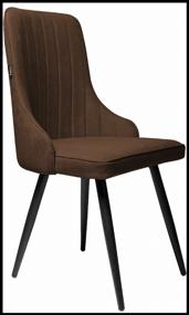 img 3 attached to Комплект стульев RIDBERG Лондон, массив дерева/металл/текстиль, текстиль, 2 шт., цвет: коричневый